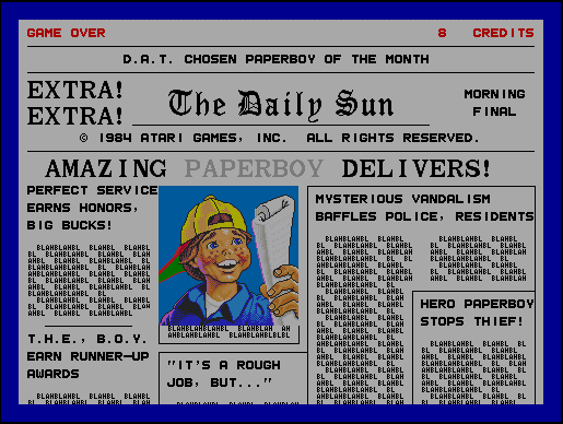 Paperboy Newspaper